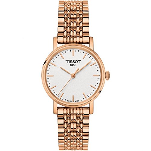 Tissot Watches : T109.210.33.031.00 White Dial Rose Gold Women Watch