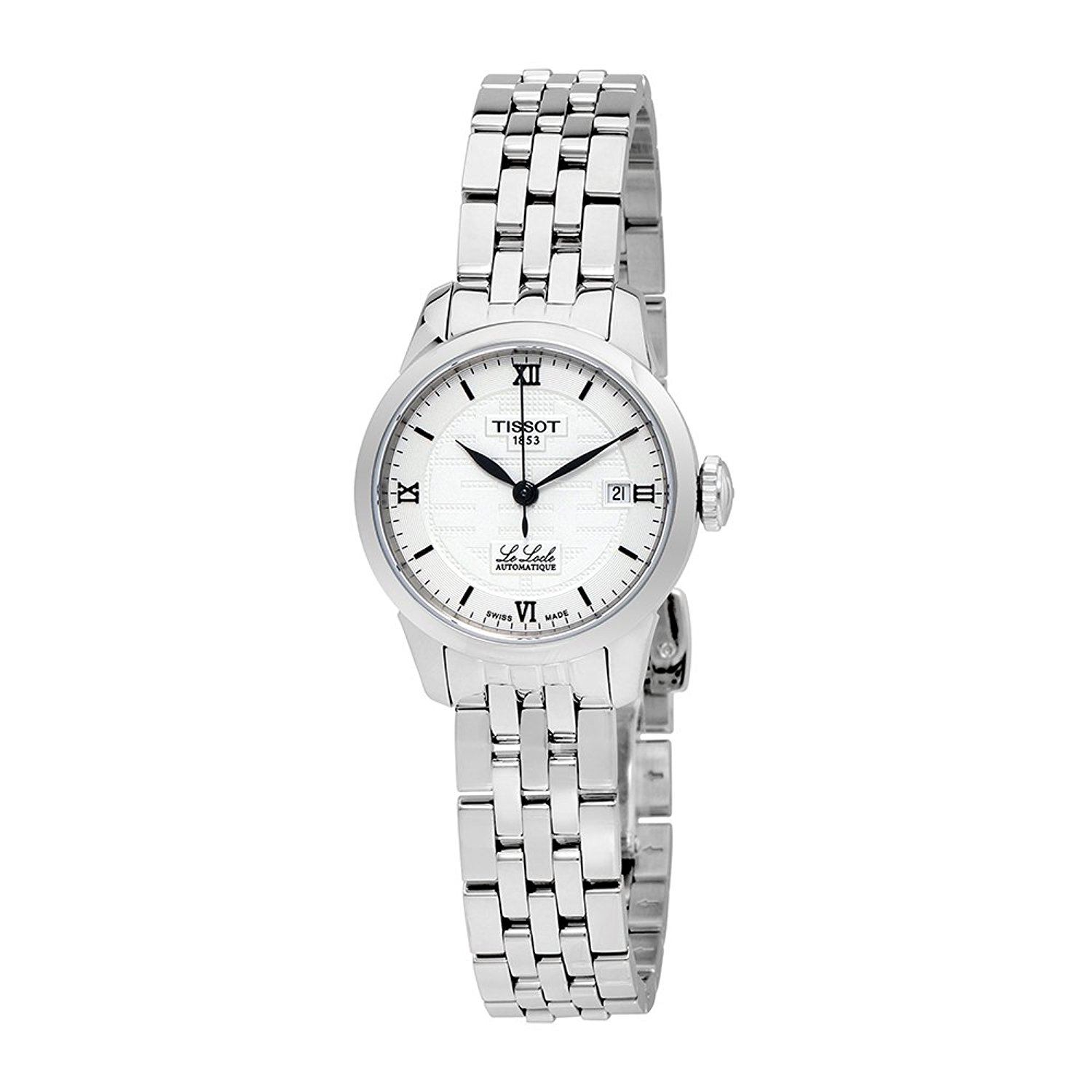 Tissot Watches : T41.1.183.35 Grey Dial Fixed Stainless Steel Band Women Watch