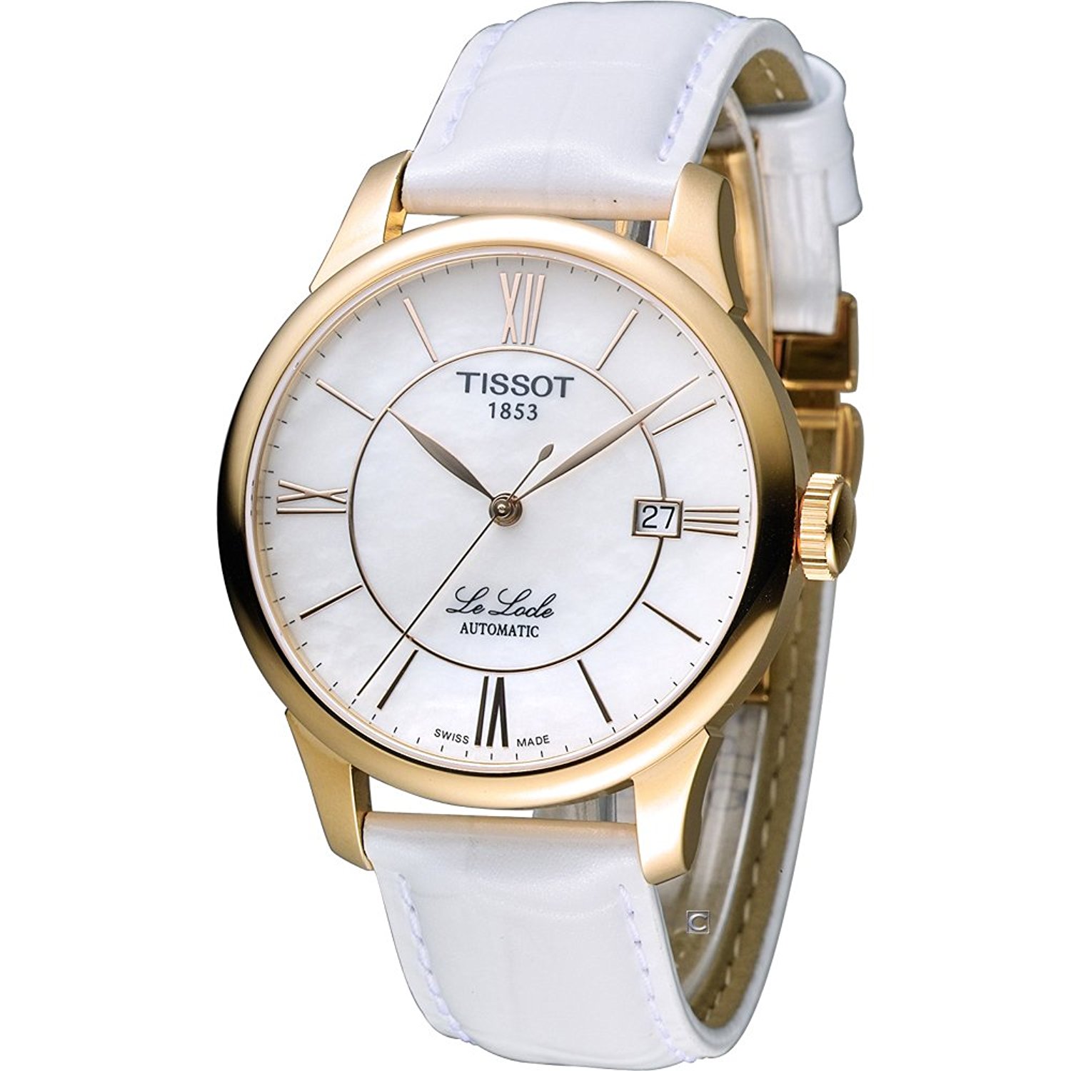 Tissot Watches : T41.6.453.83 Mother Of Pearl Dial Leather Men Watch