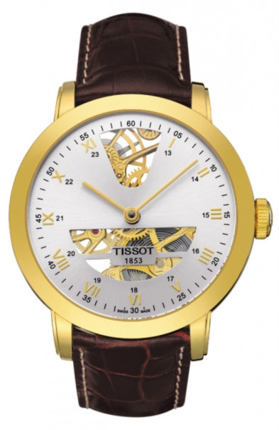 Tissot Watches : T71.3.471.33 Mechanical Hand-wind Sculpture Line Men Watch