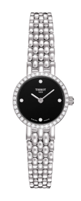 Tissot Watches : T74.5.112.56 Quartz 18ct White Gold Diamonds Bezel and Dial Women Watch