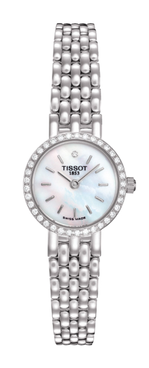Tissot Watches : T74.5.112.76 Quartz 18ct White Gold Diamonds Bezel and One Diamond Dial Women Watch