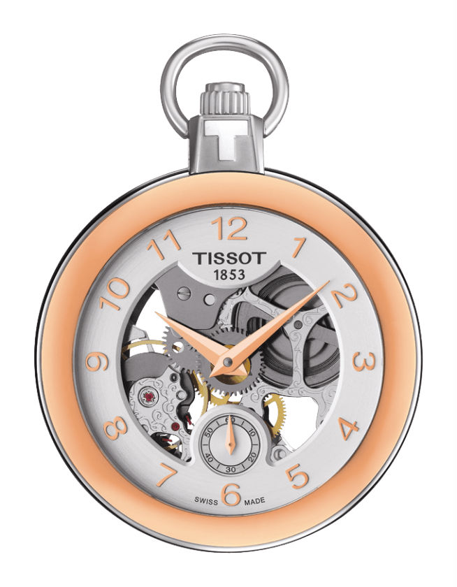 Tissot Watches : T853.405.29.412.01 Mechanical Hand Wind Skeleton Dial Stainless Steel Unisex Watch