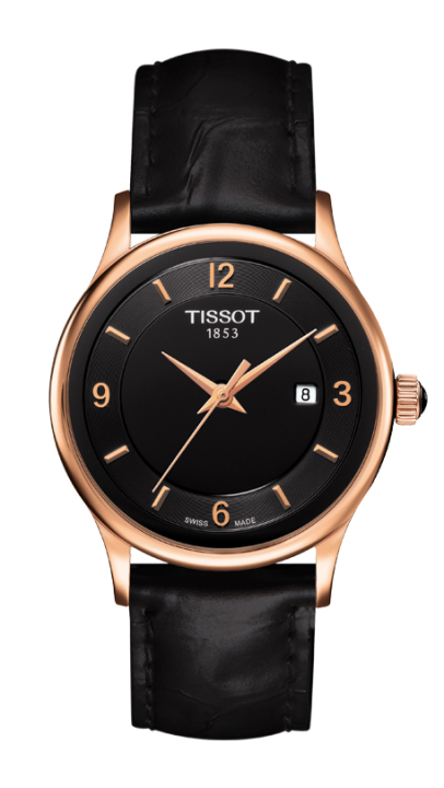 Tissot Watches : T914.410.76.057.00 Quartz Analog 18ct Gold Date Black Men Watch