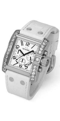Tw Steel Watches : TW118W Quartz Diamonds Chronograph 37mm Goliath Women Watch