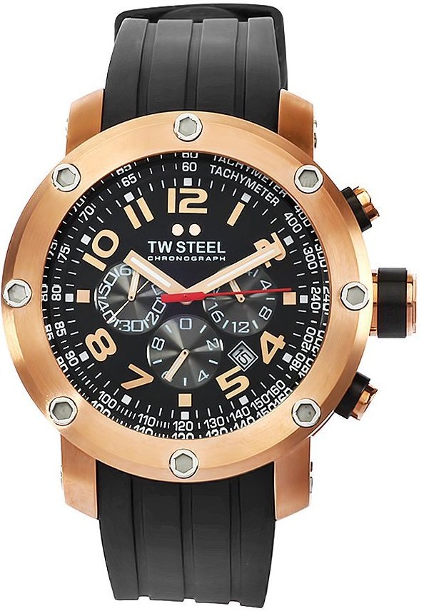 TW Steel Watches : TW130 Quartz Chronograph Date 45mm Grandeur Tech Men Watch
