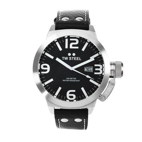 Tw Steel Watches : TW22 Quartz Date 50mm Canteen Men Watch