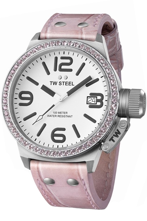 TW Steel Watches : TW36 Quartz Crystal Date 45mm Canteen Women Watch