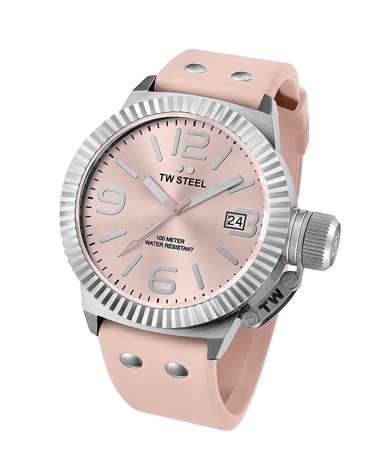 TW Steel Watches : TW540 Pink Dial Fixed Band Women Watch