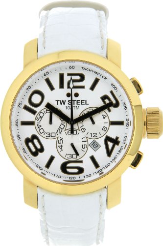 Tw Steel Watches : TW55 Quartz Chronograph Date 45mm Grandeur Men Watch
