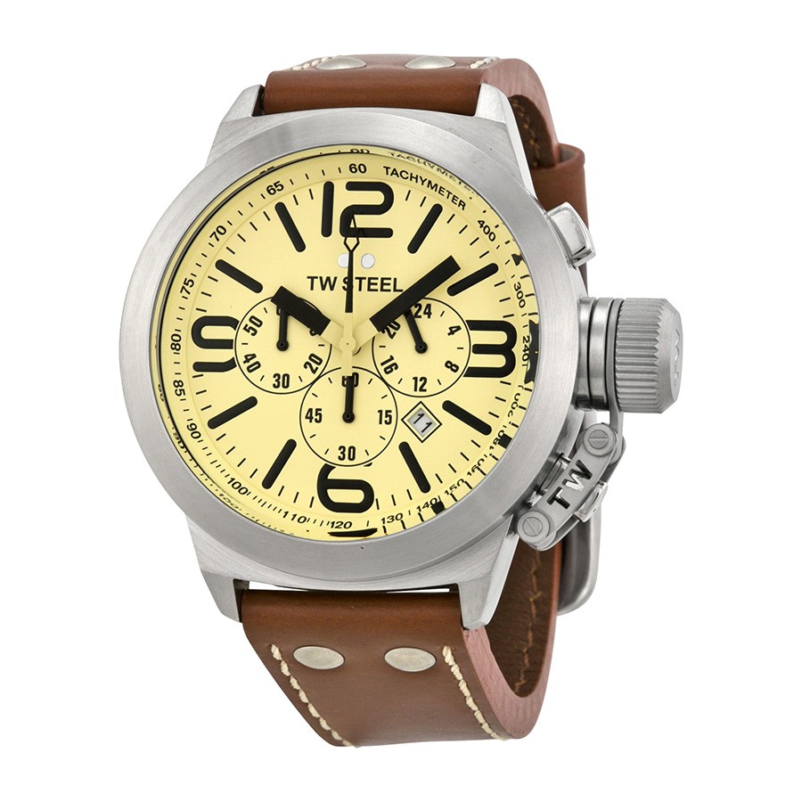 TW Steel Watches : TW5R Cream Quartz Men Watch