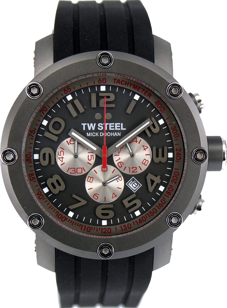 Tw Steel Watches : TW613 Quartz Chronograph Titanium Date 50mm Mick Doohan Edition Men Watch