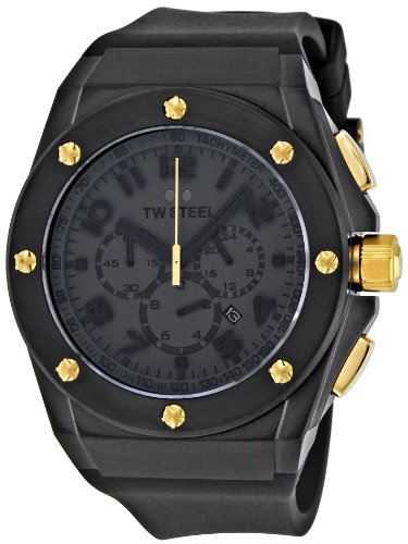 Tw Steel Watches : TW685 Quartz Chronograph Date 48mm Pilot Men Watch