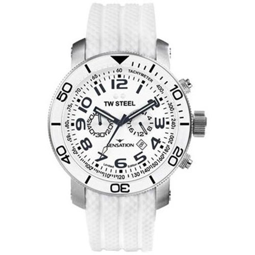 Tw Steel Watches : TW834 Quartz Chronograph Date 45mm Canteen Men Watch