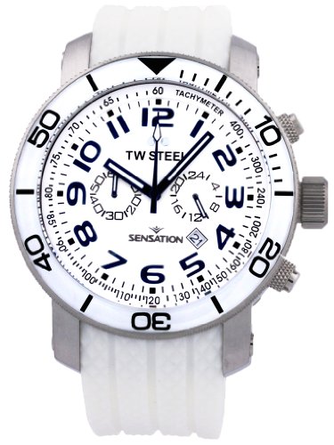 Tw Steel Watches : TW835 Quartz Chronograph Date 48mm Canteen Men Watch