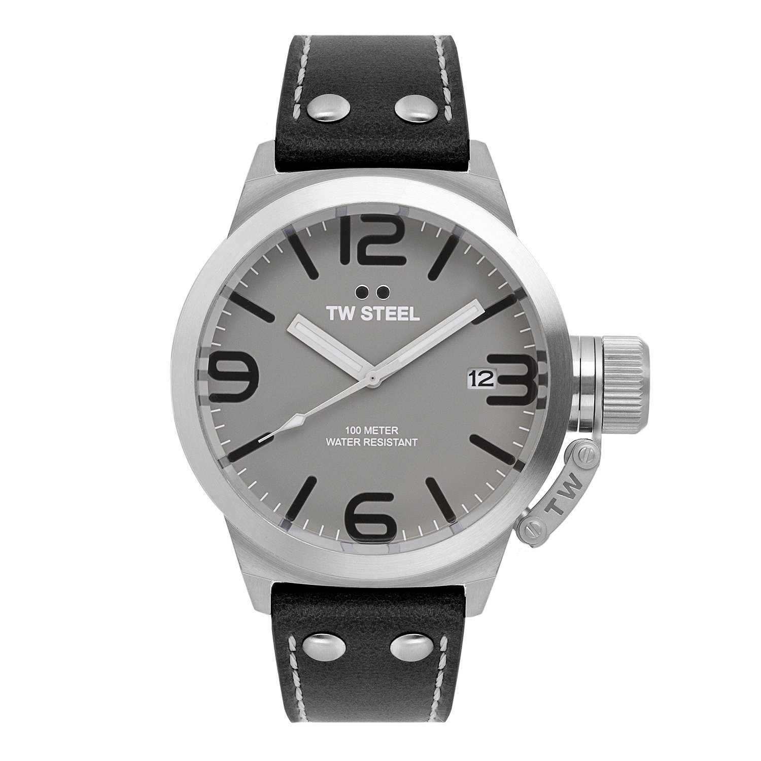 TW Steel Watches : TW944 Grey Dial Leather Women Watch