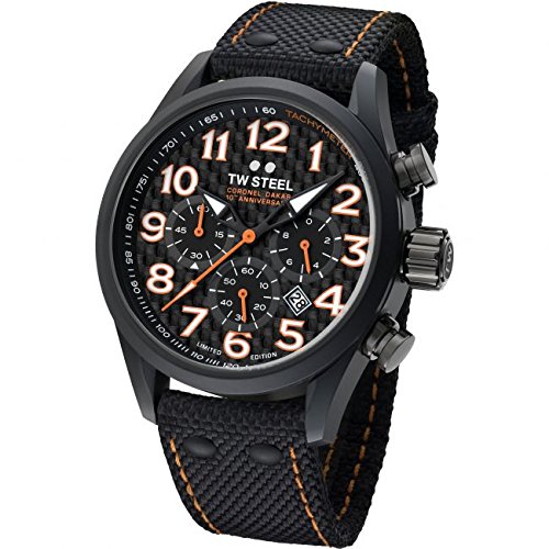 TW Steel Watches : TW964 Black Dial Canvas Band Men Watch