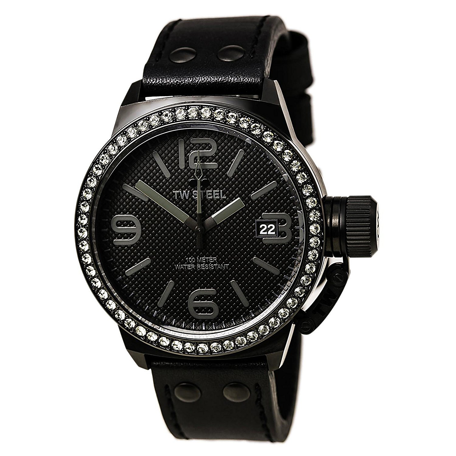 TW Steel Watches : TW-TW912 Black Dial Crystals Men Watch