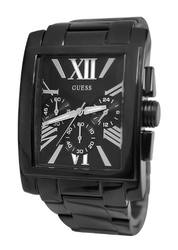 Guess Watches : U0009G3 Quartz Black Ion-Plated Stainless Steel Men Watch