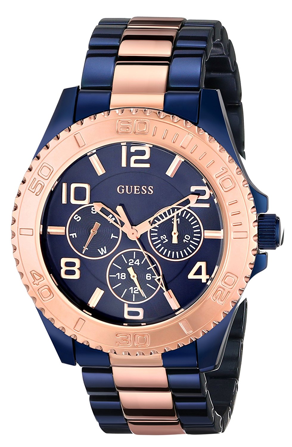 Guess Watches : U0231L6 Blue Dial Measures Seconds Women Watch