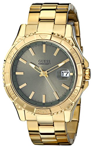 Guess Watches : U0244G5 Quartz Analog Date Gold Tone Stainless Steel Men Watch