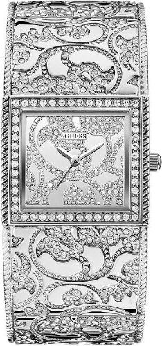 Guess Watches : U0256L1 Quartz Analog Stainless Steel and Crystal Bangle Women Watch