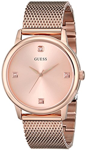 Guess Watches : U0280G2 Quartz Diamond Accented Rose Gold Tone Stainless Steel Men Watch