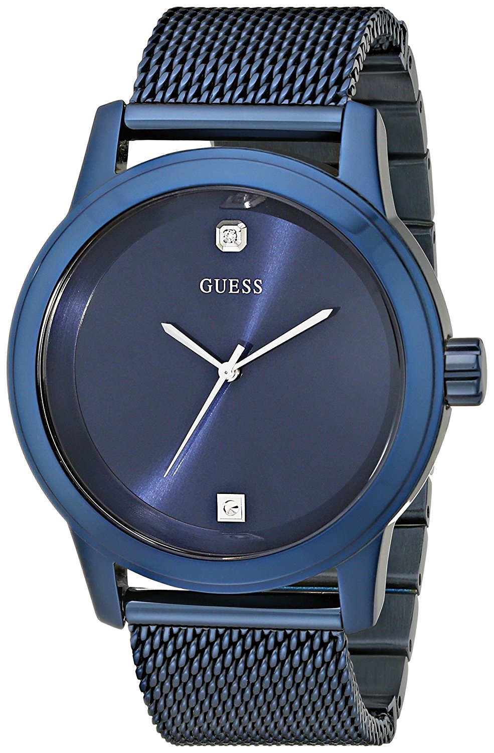Guess Watches : U0297G2 Blue Dial Stainless Steel Band Men Watch