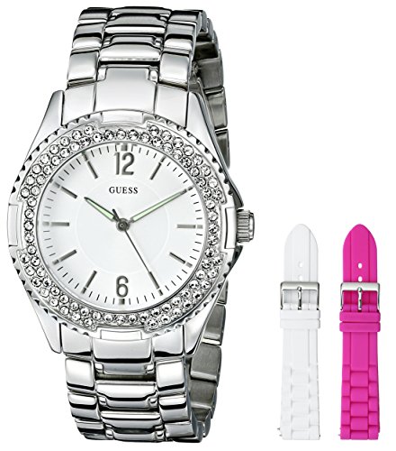 Guess Watches : U0347L1 Quartz Analog Interchangeable Strap Set Women Watch