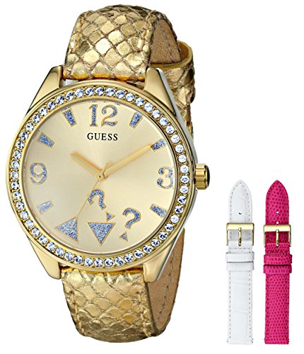 Guess Watches : U0352L3 Quartz Analog Interchangeable Strap Box Set Women Watch