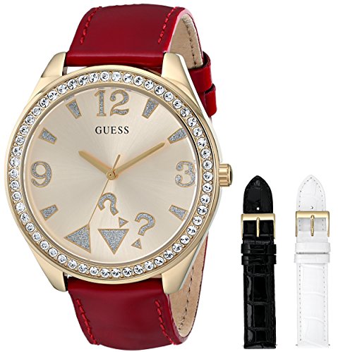 Guess Watches : U0352L4 Quartz Analog Interchangeable Strap Set Women Watch
