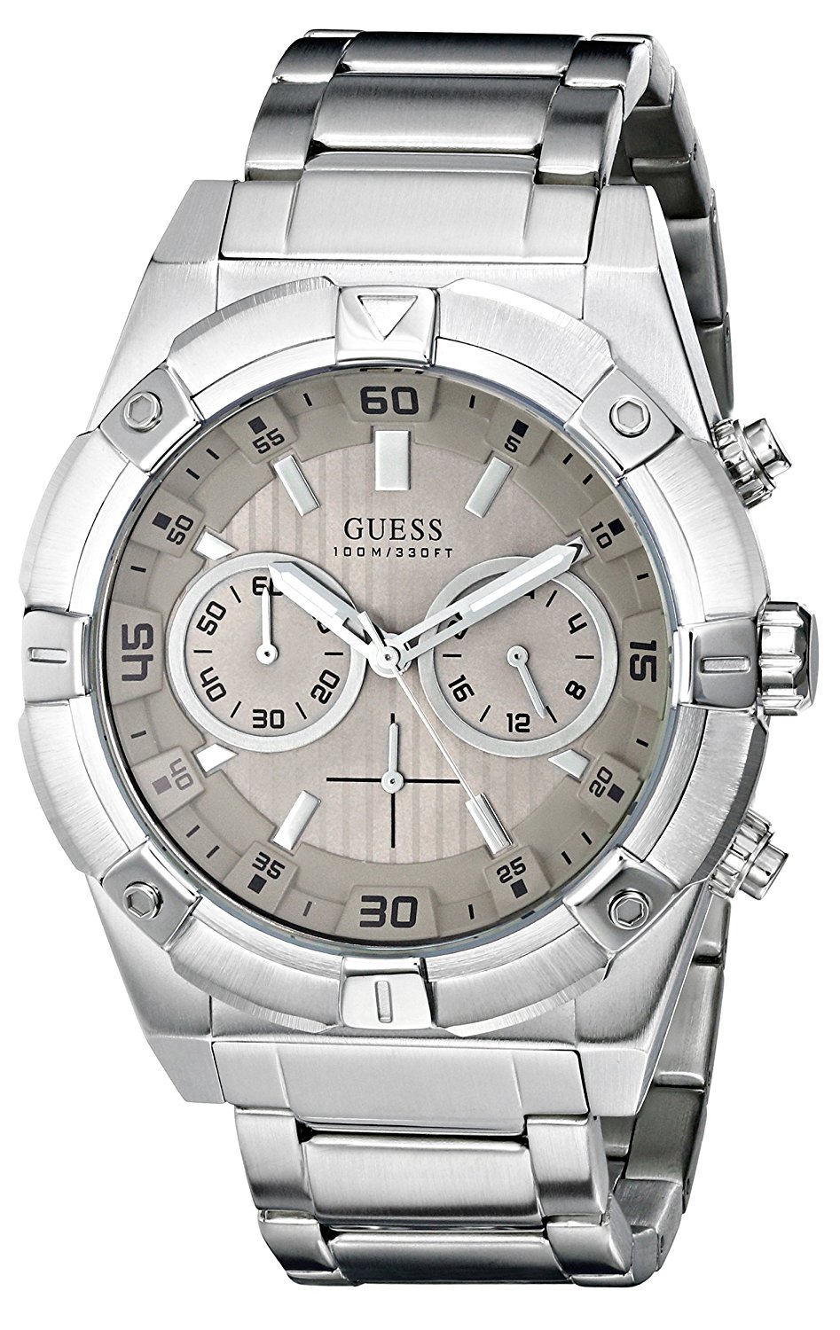 Guess Watches : U0377G1 Beige Dial Metal Band Women Watch
