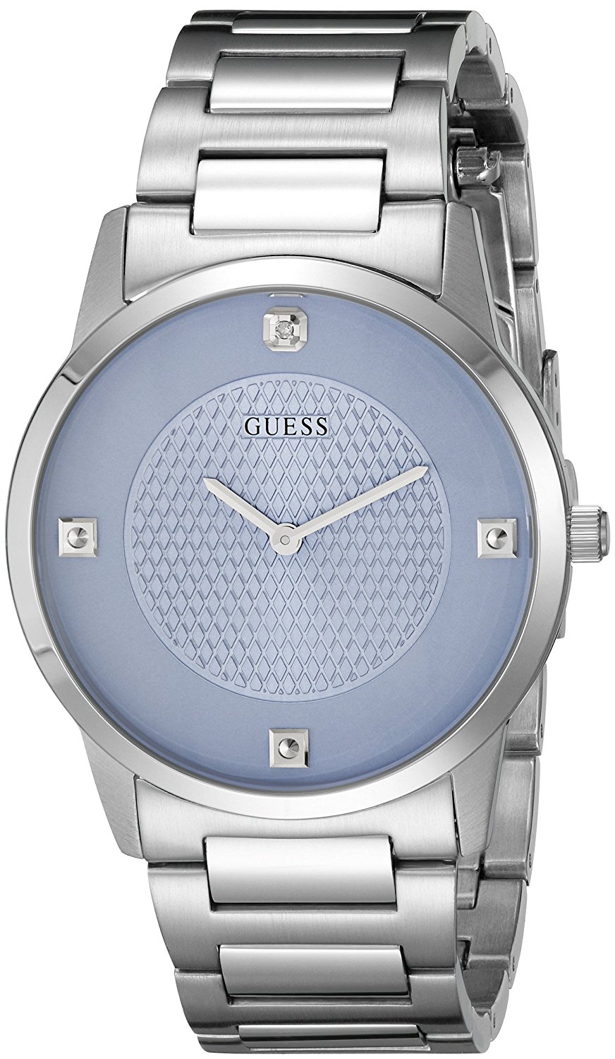 Guess Watches : U0428G2 Blue Dial Stainless Steel Band Men Watch
