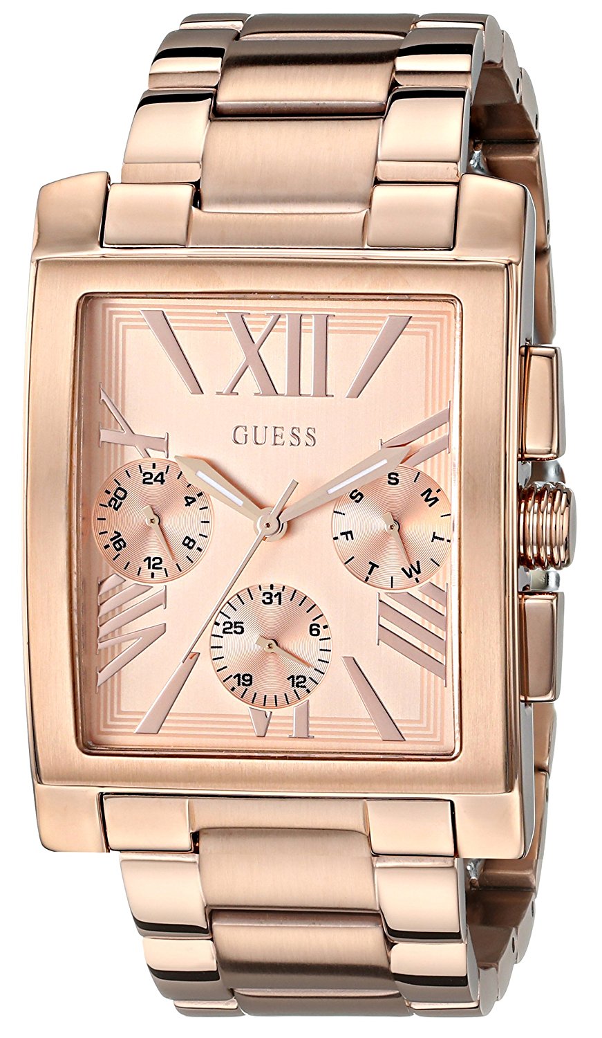 Guess Watches : U0450L3 Rose Gold Dial Stainless Steel Band Women Watch