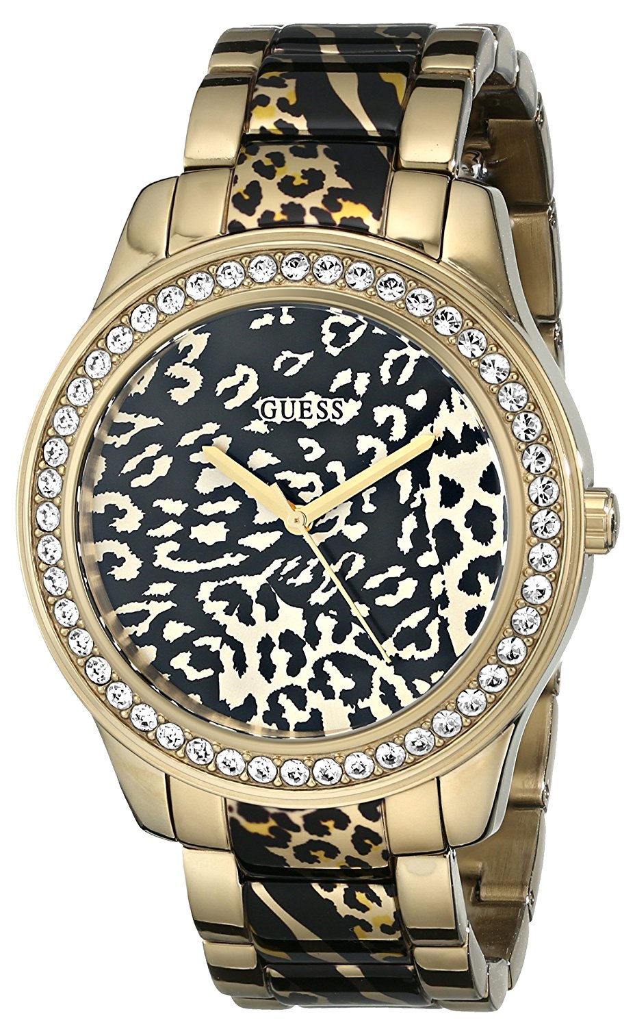 Guess Watches : U0465L1 Gold Dial Stainless Steel Band Women Watch