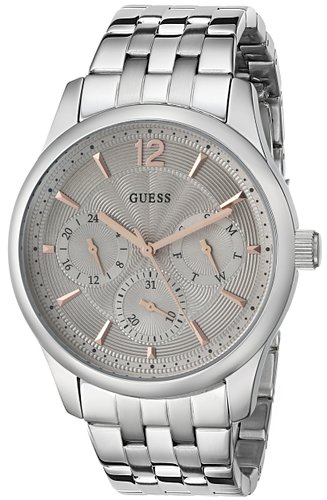 Guess Watches : U0474G2 Quartz Multifunction Dial Stainless Steel Men Watch