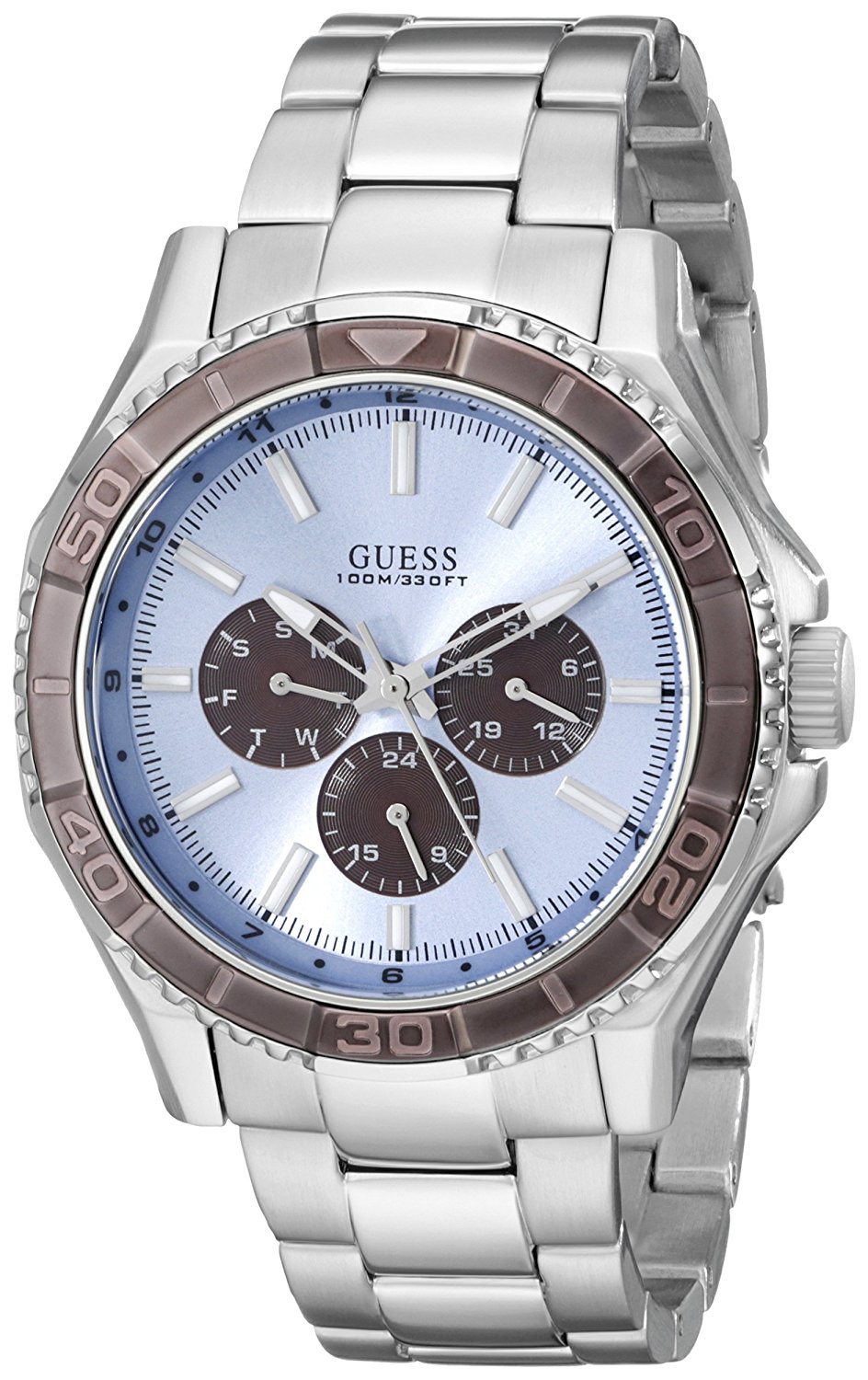 Guess Watches : U0479G2 Blue Dial Stainless Steel Band Women Watch