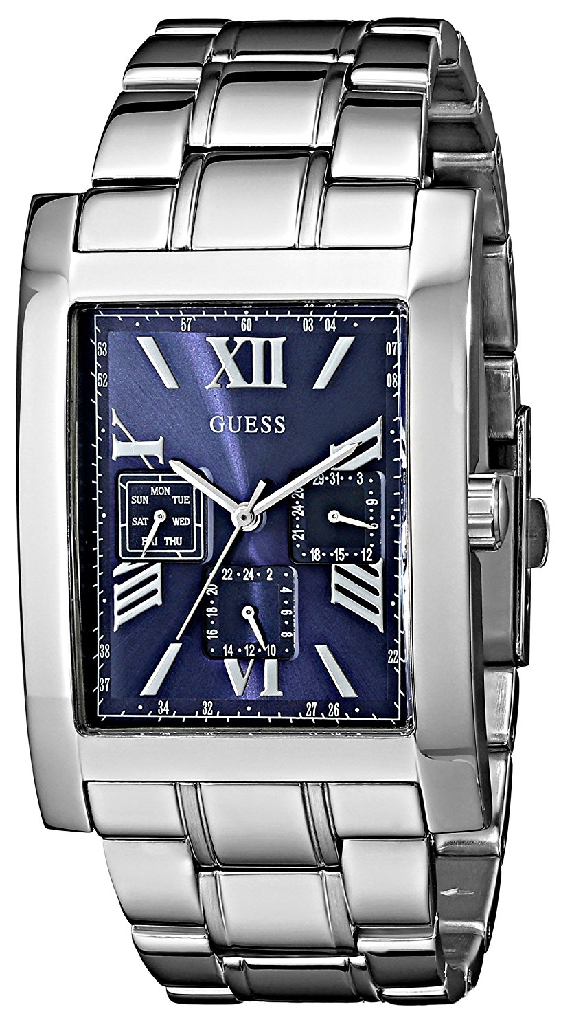 Guess Watches : U0484G2 Blue Dial Metal Band Women Watch