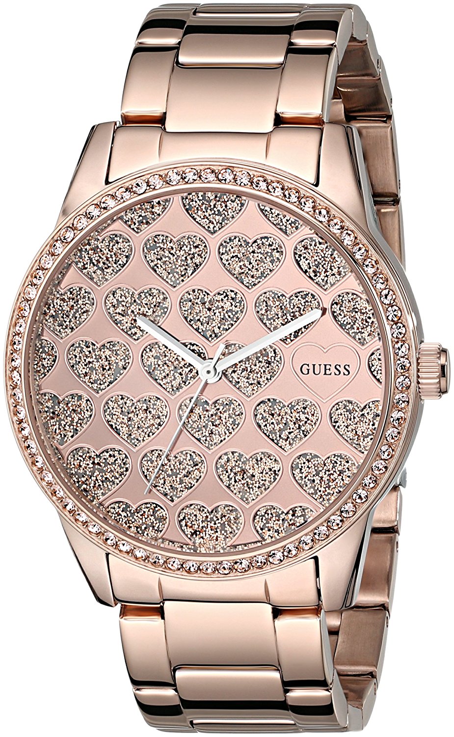 Guess Watches : U0536L1 Rose Gold Dial Stainless Steel Band Women Watch