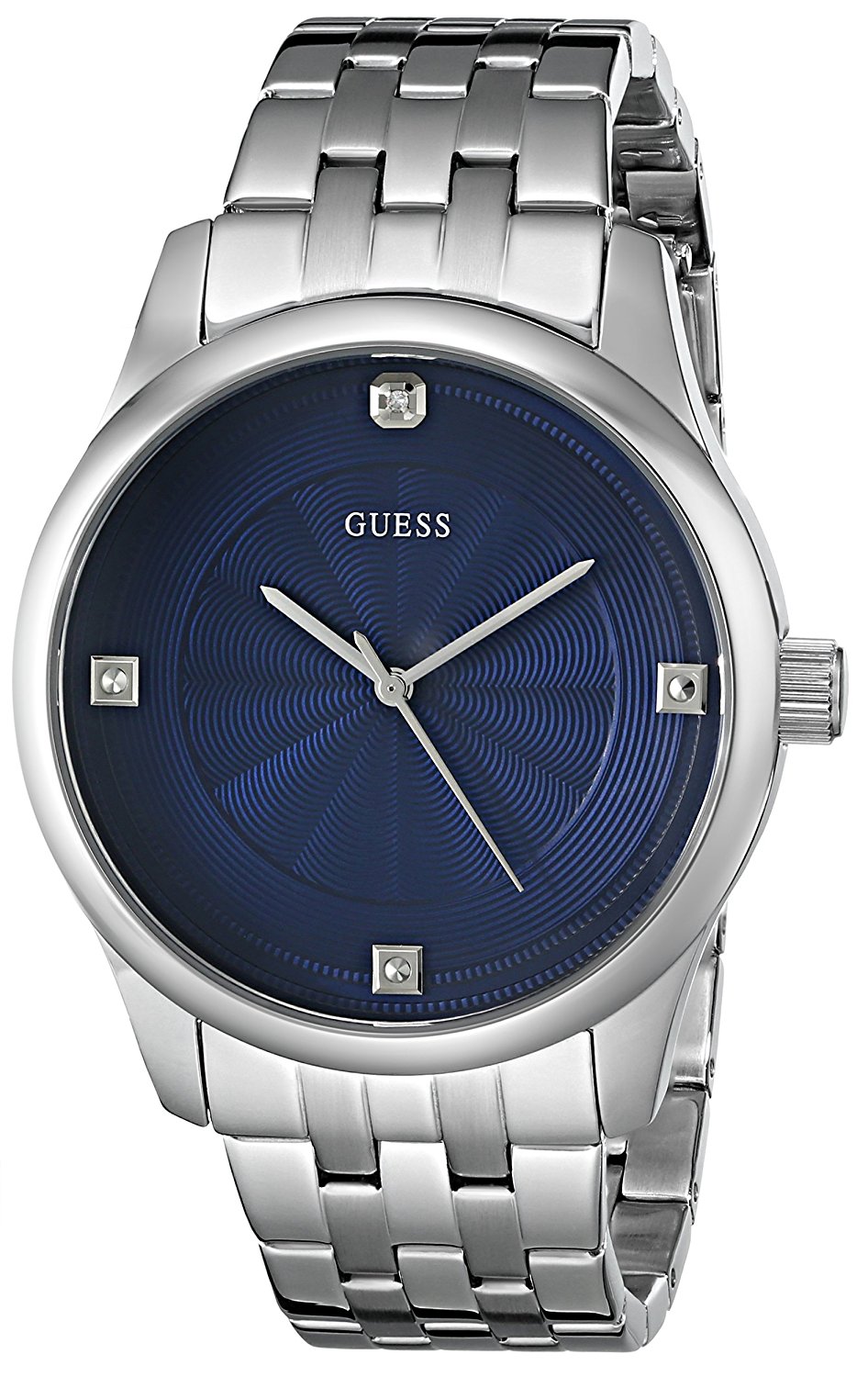 Guess Watches : U0538G1 Blue Dial Stainless Steel Band Women Watch