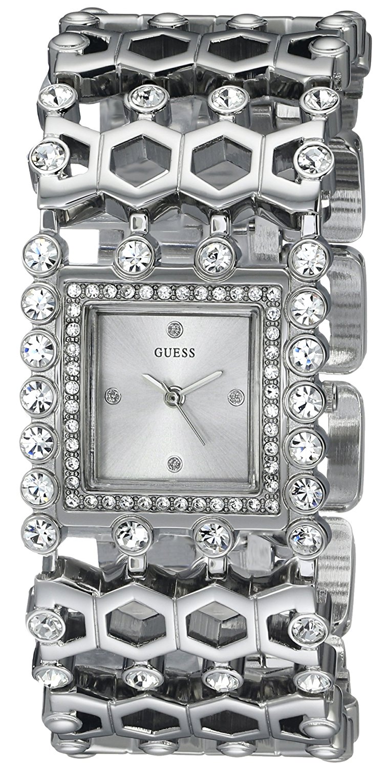 Guess Watches : U0574L1 Silver Dial Metal Band Women Watch