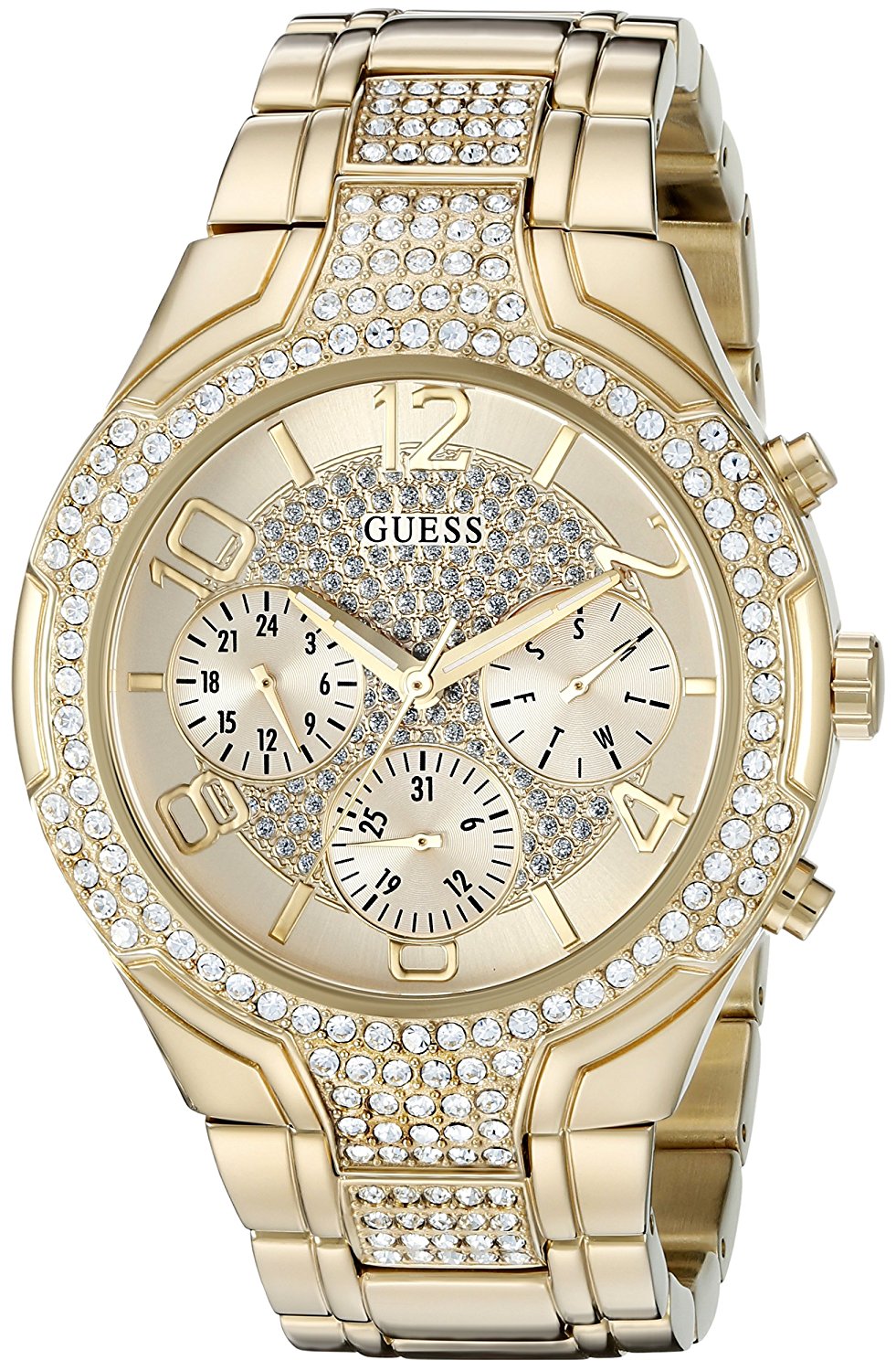 Fake AAA Guess Watches : U0628L2 Gold Dial Stainless Steel Women Watch Watch
