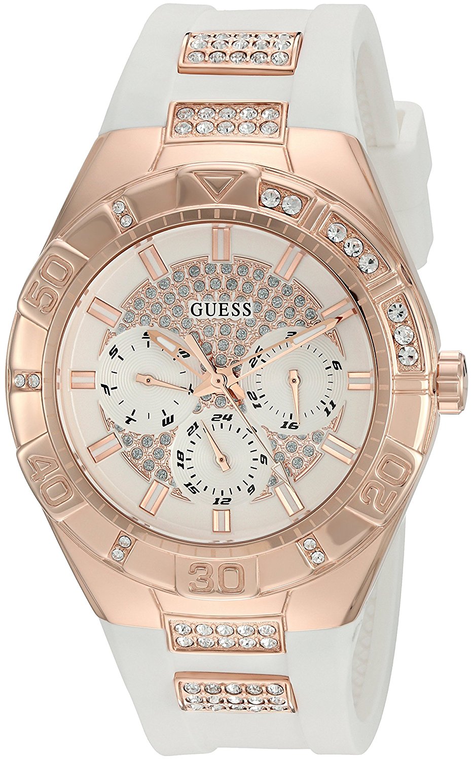 Guess Watches : U0653L4 white Dial Stainless Steel Women Watch