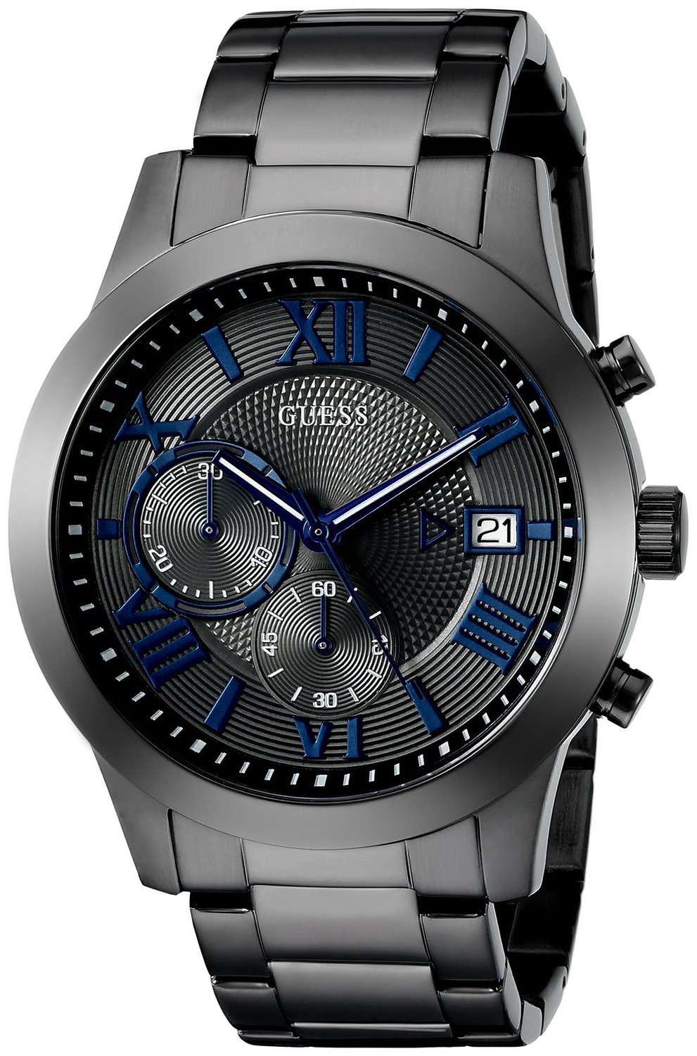 Guess Watches : U0668G2 Grey Dial Stainless Steel Band Men Watch
