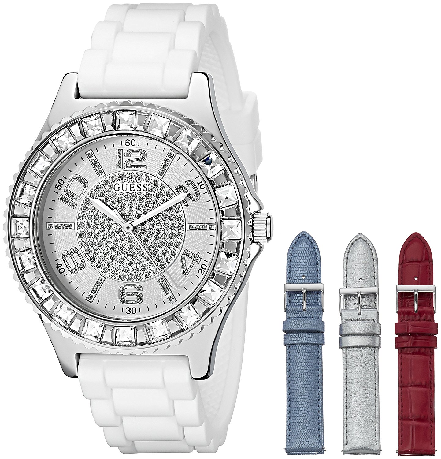 Guess Watches : U0714L1 Quartz Analog Interchangeable Strap Set Women Watch
