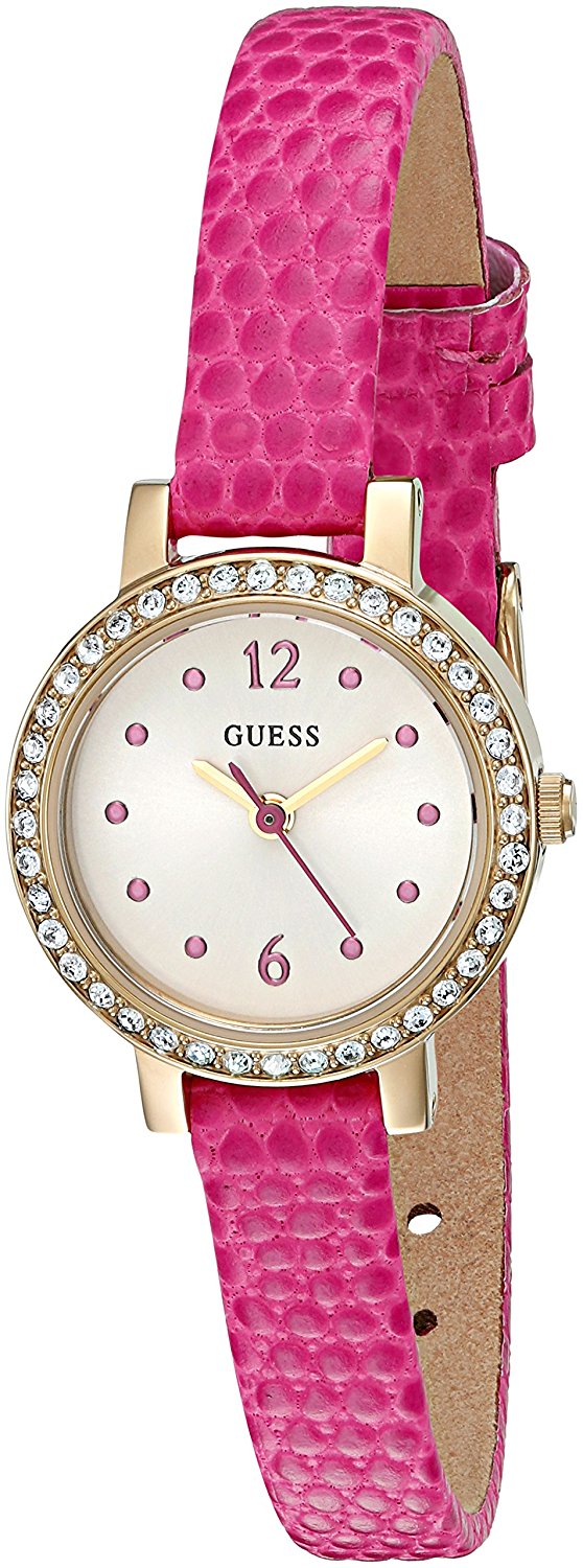 Guess Watches : U0735L3 White Dial Metal Band Women Watch