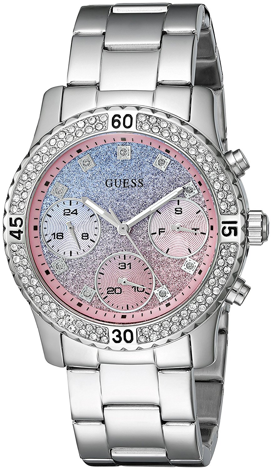 Guess Watches : U0774L1 Blue Dial Metal Women Watch
