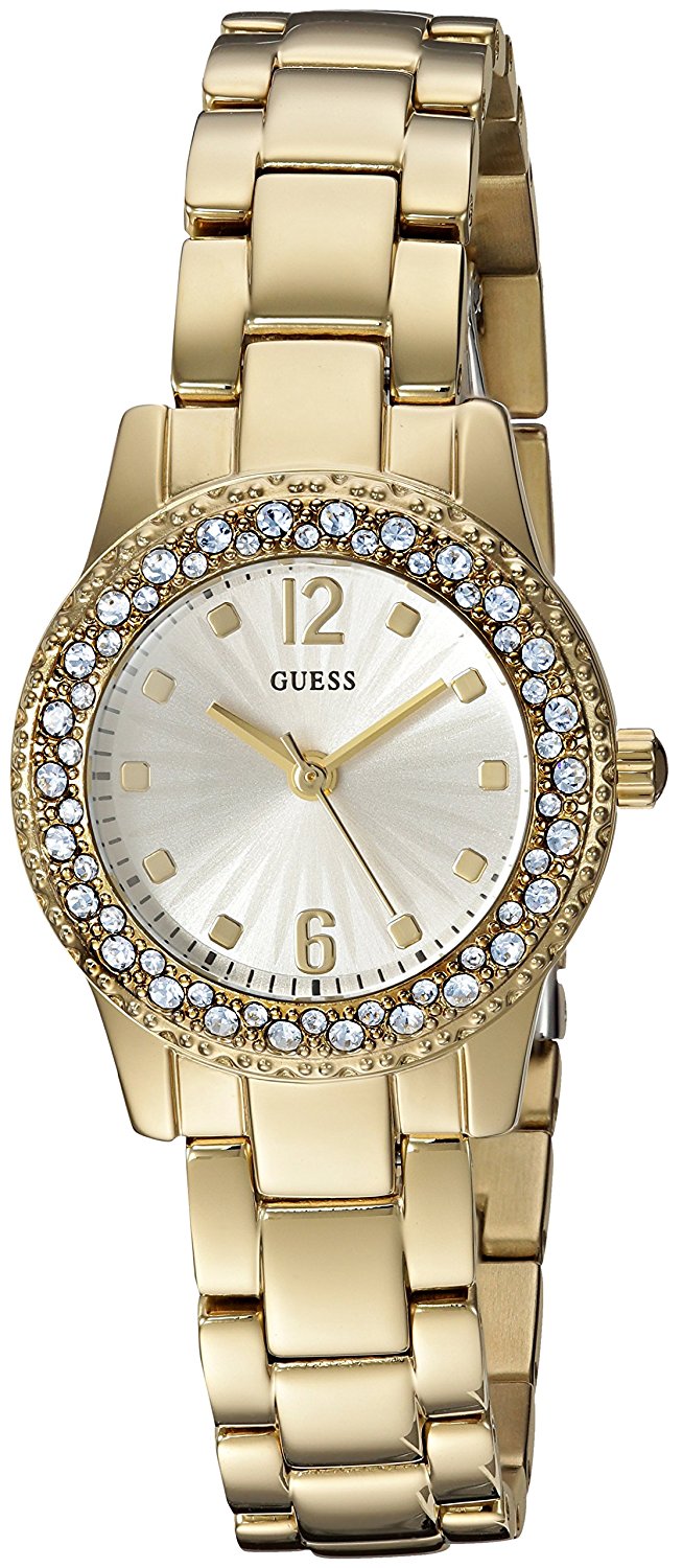 Guess Watches : U0889L2 Silver Dial Metal Band Women Watch