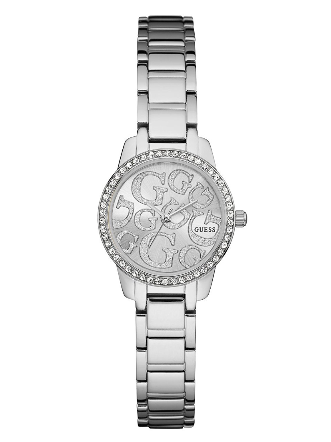 Guess Watches : U0891L1 Silver Dial Stainless Steel Band Women Watch