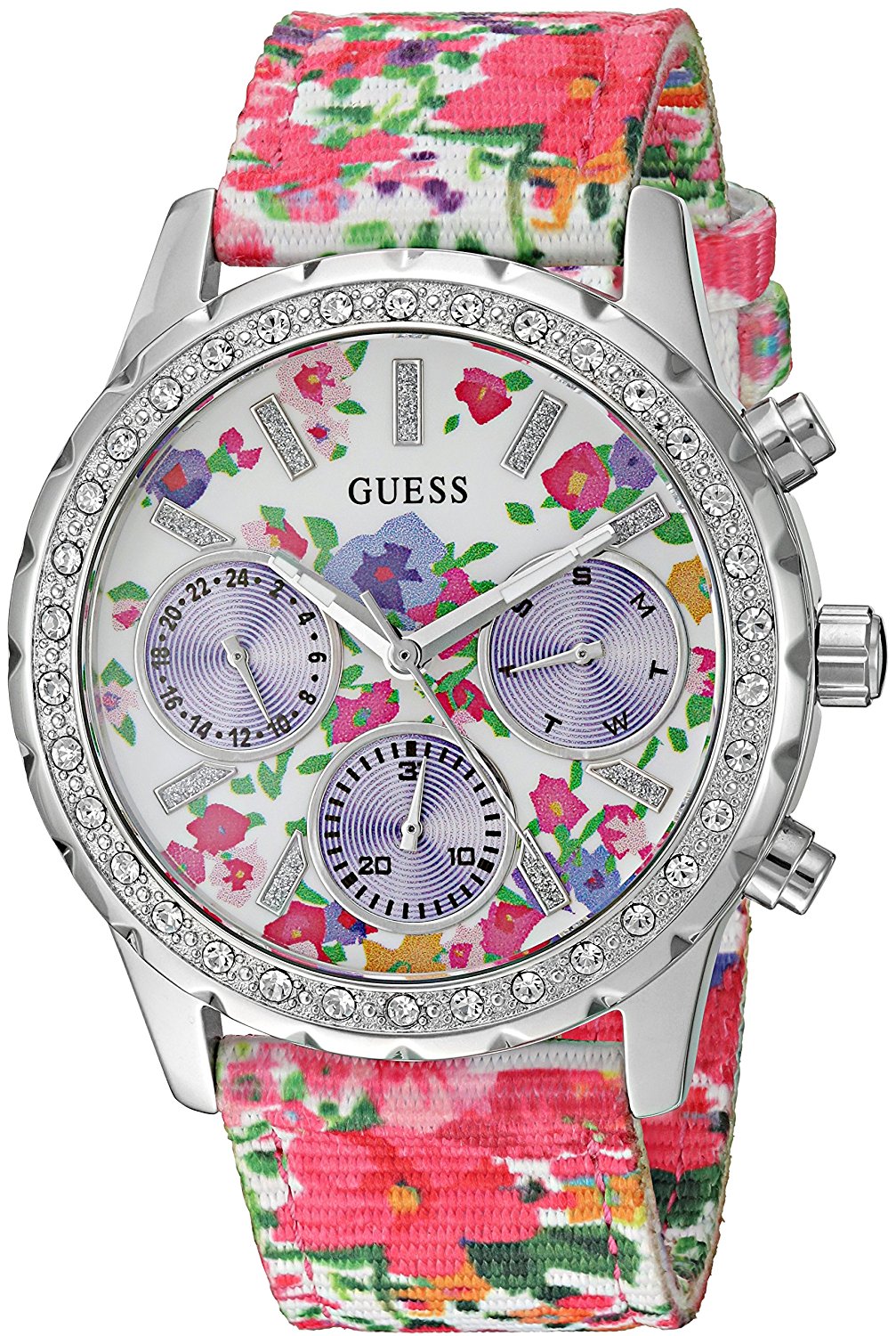 Guess Watches : U0903L1 White Dial Metal Band Women Watch